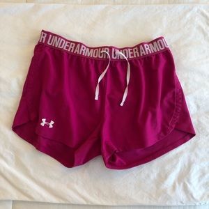 Pink athletic shorts